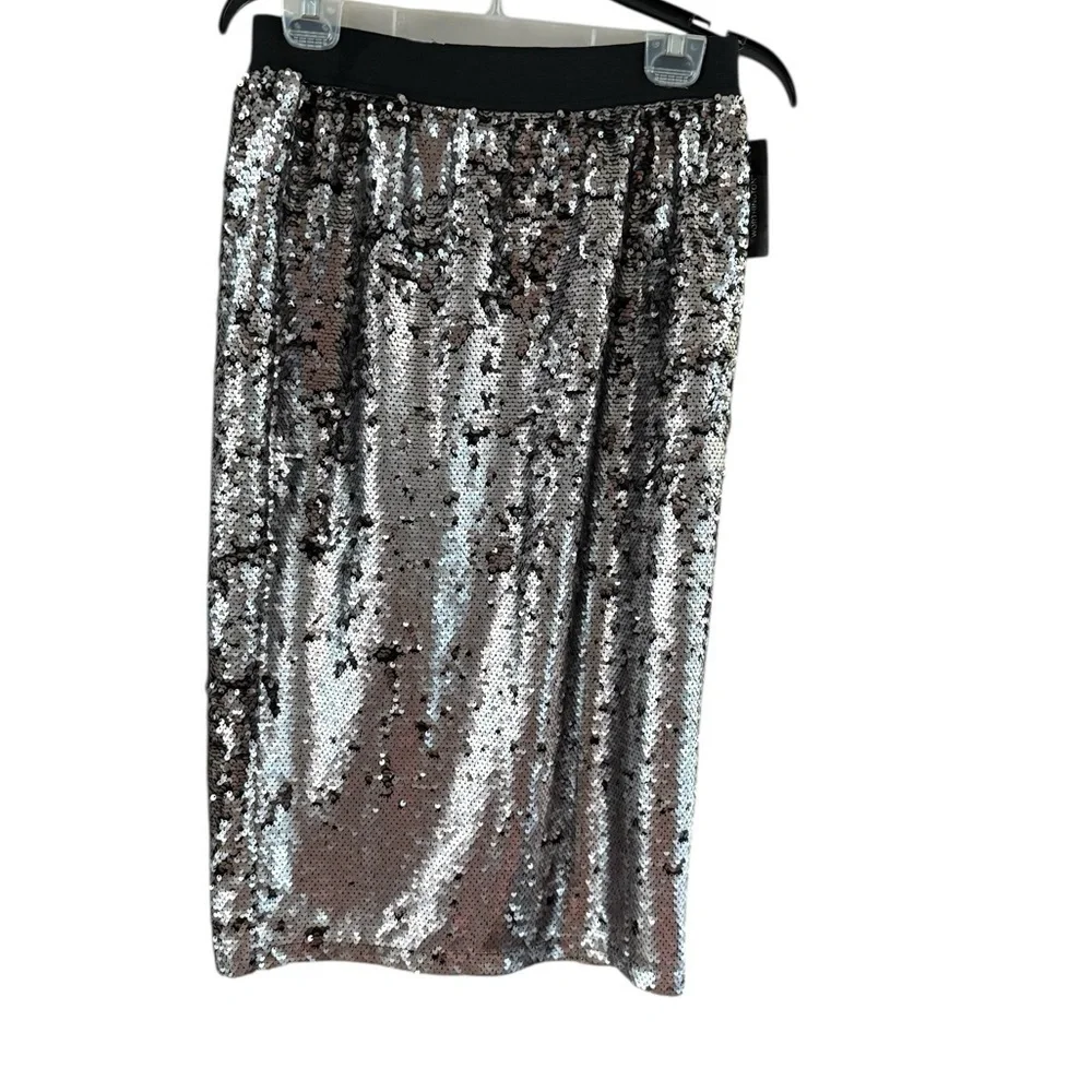 Worthington Pencil Skirt Silver